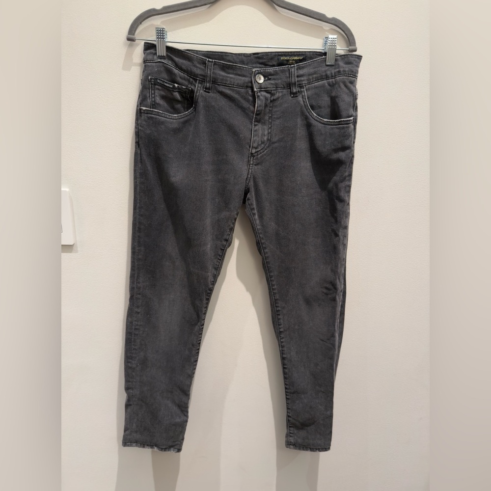 Dolce & Gabbana - Light-gray Denim Skinny Jeans Authentic Size EU 48 US 32 Men’s